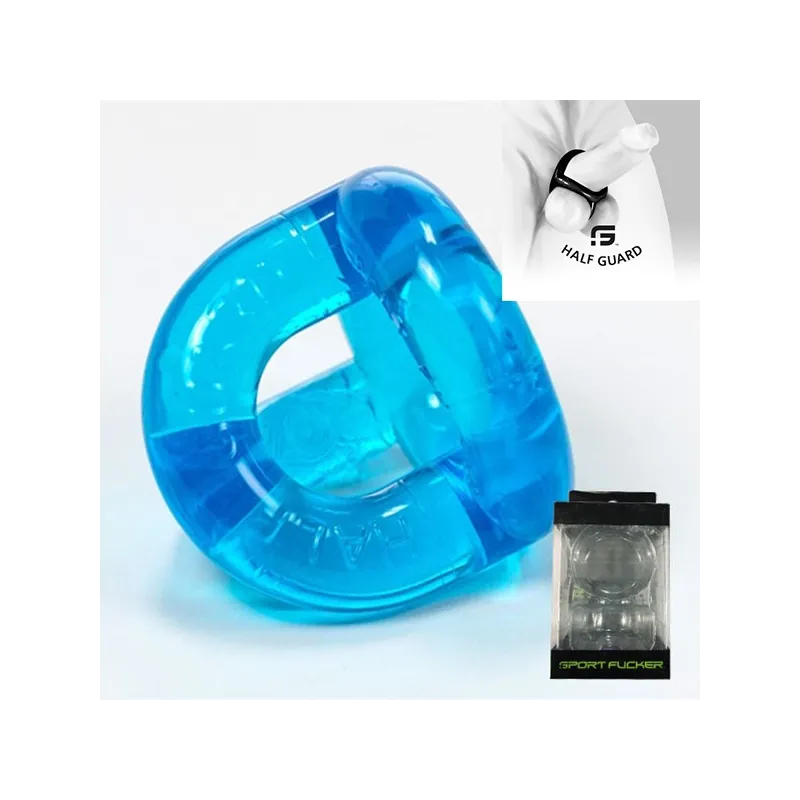 Sport Fucker Ballstretcher Half Guard Bleu Ice